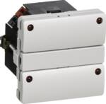LK FUGA KNX 4-TRYK M/STATUS LED, LYSEGRÅ
